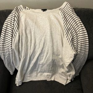 Torrid Grey and Black Pullover Sweater